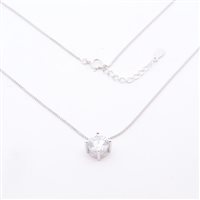 Collana Domar Gioielli Donna Collana argento 925 punto luce in Argento Cubic Zirconia NZA122321